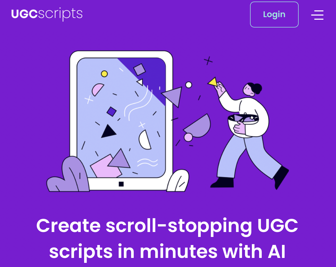 UGC Scripts - A tool for copywriting and content creation with your audience data