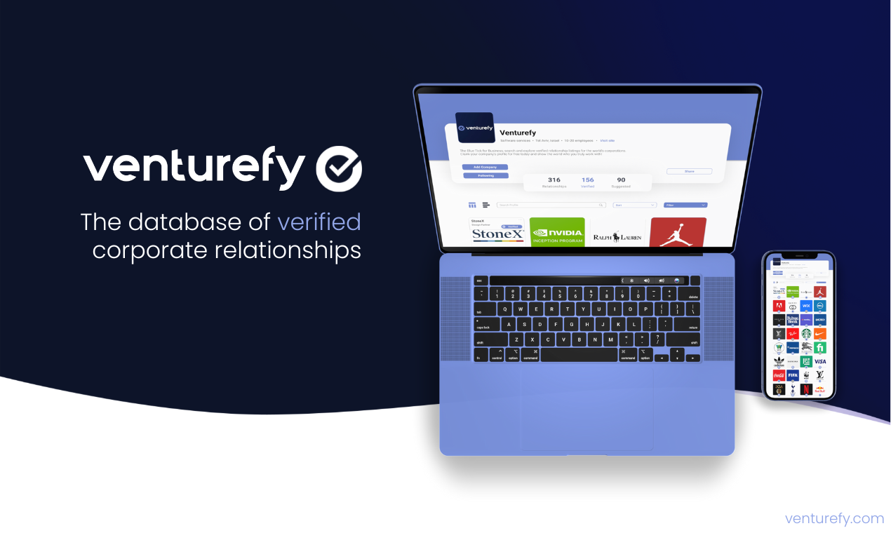 Venturefy - A tool to verify corporate proof to increase trust with customers