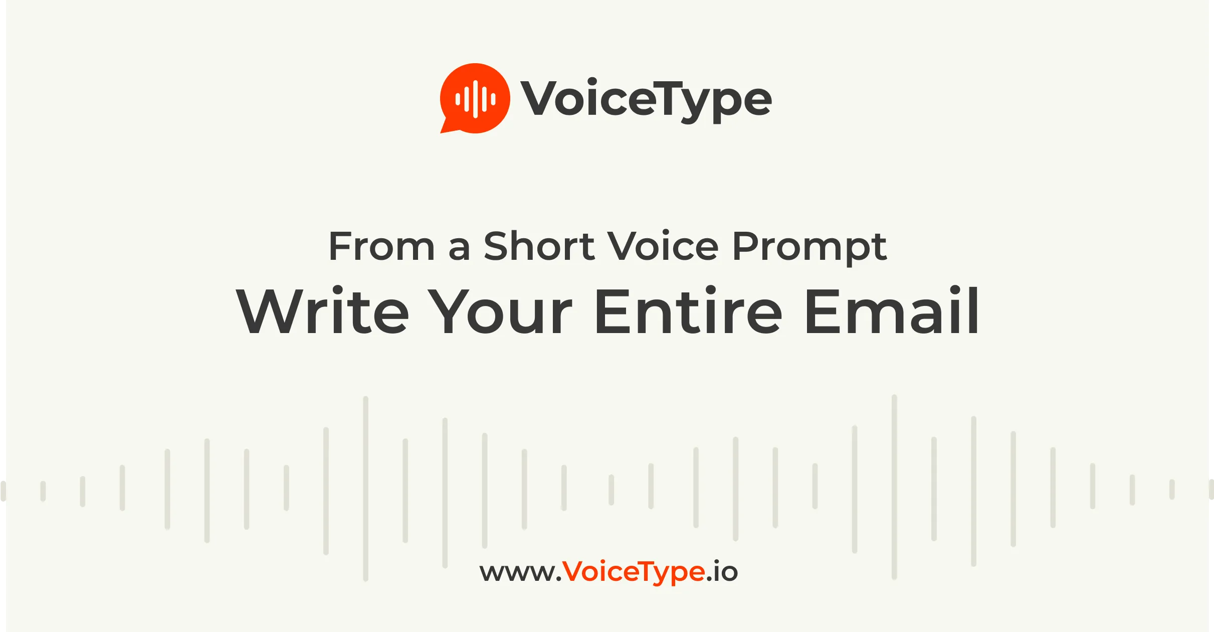 Voicetype - Chrome -Browser -Erweiterung, mit der AI zum Schreiben von E -Mails beim Schreiben von E -Mails verwendet wird