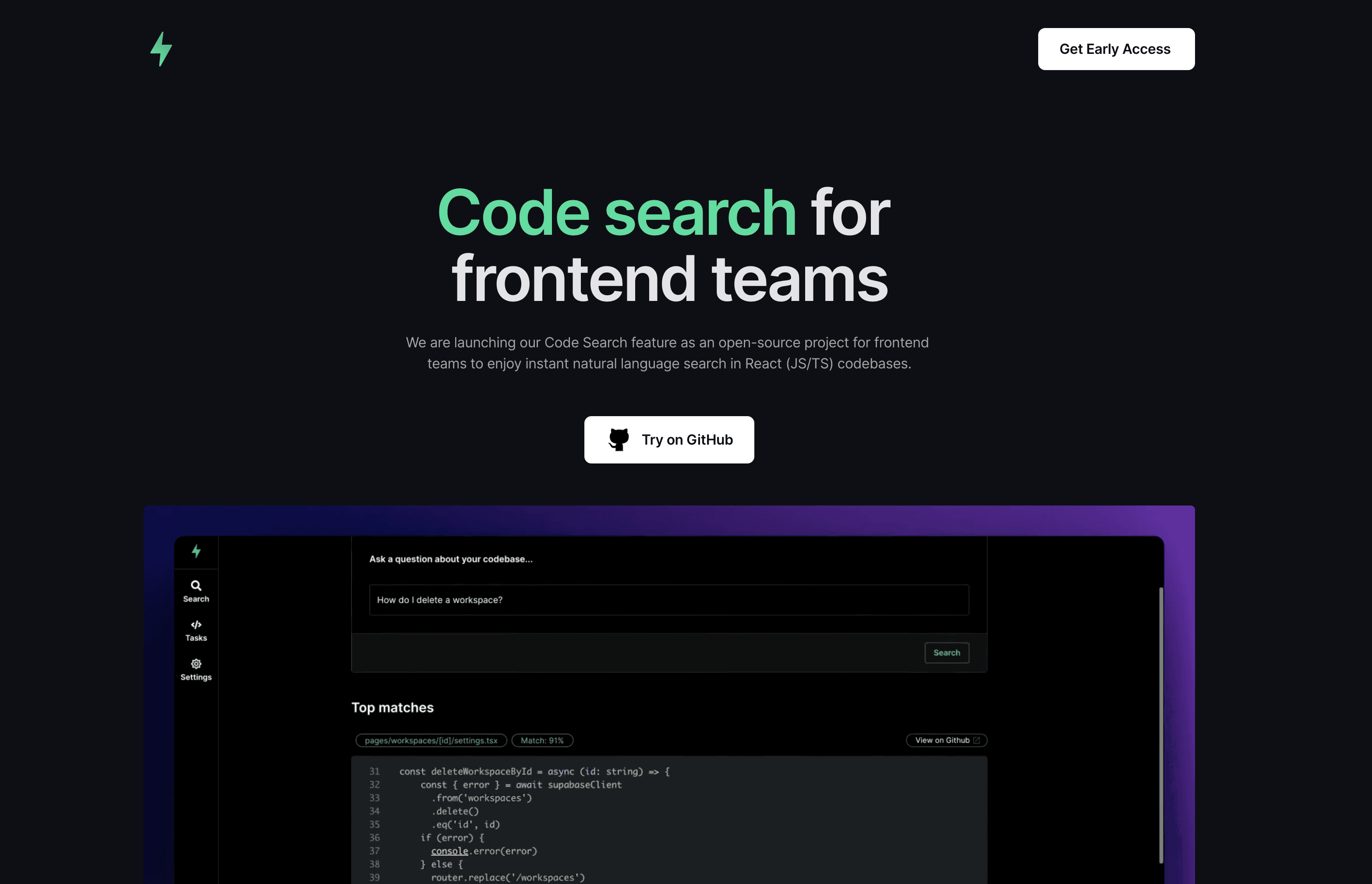 Wizi - A tool for frontend developers to search and create code