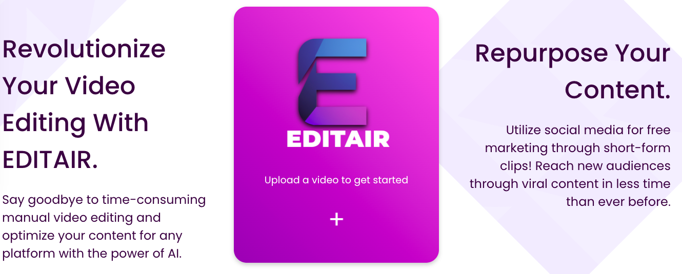 Editair - une plate-forme pour l'édition vidéo