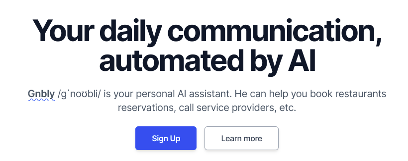Gnbly - An ai assistant to help with communication and organization