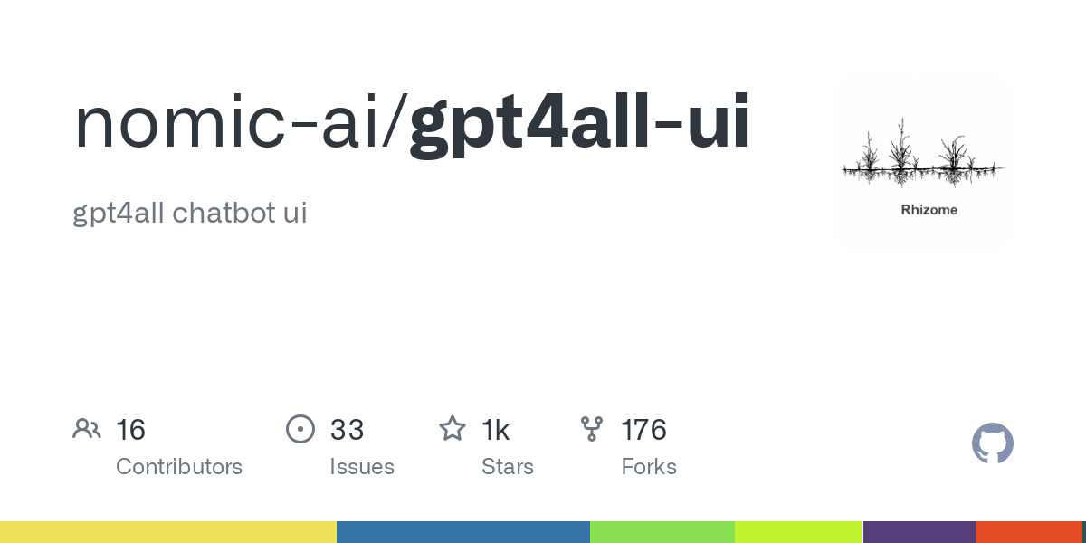 GPT4ALL - Un référentiel GitHub pour héberger les modèles de langage localement
