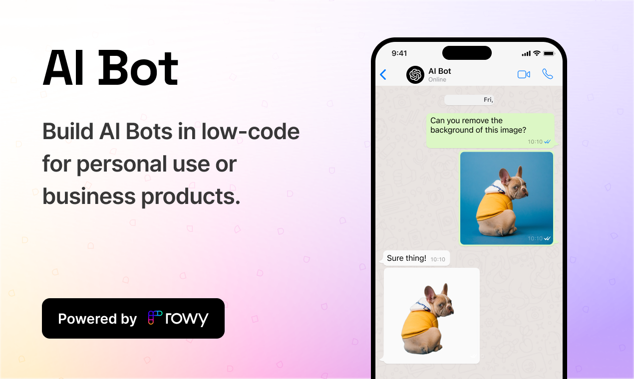 AI Bot - Une plate-forme à faible code pour construire des robots AI