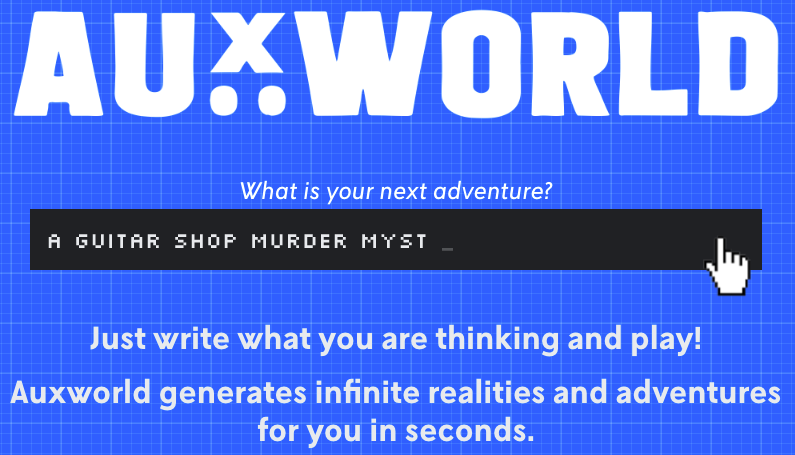 AuxWorld - A tool for generating infinite virtual worlds adventures