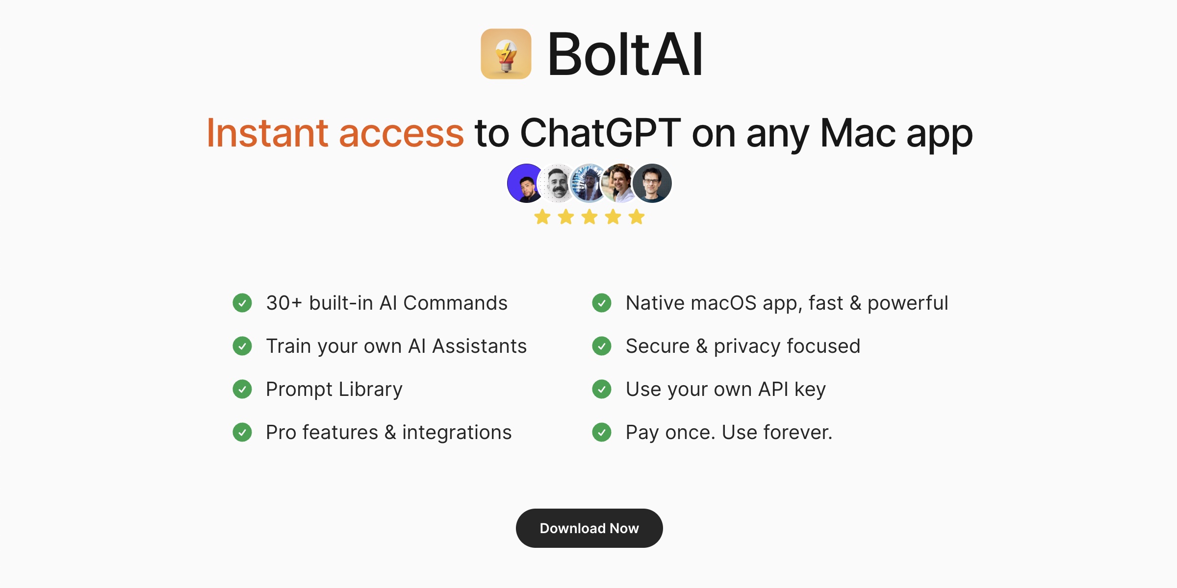 Boltai-生産性AIアシスタントのためのMACOSアプリケーション