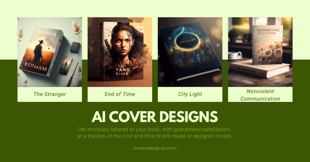 Coverdesign AI - инструмент для создания дизайнов обложки книг