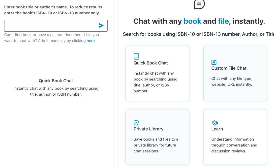 Dropchat - A platform to chat with books and documents