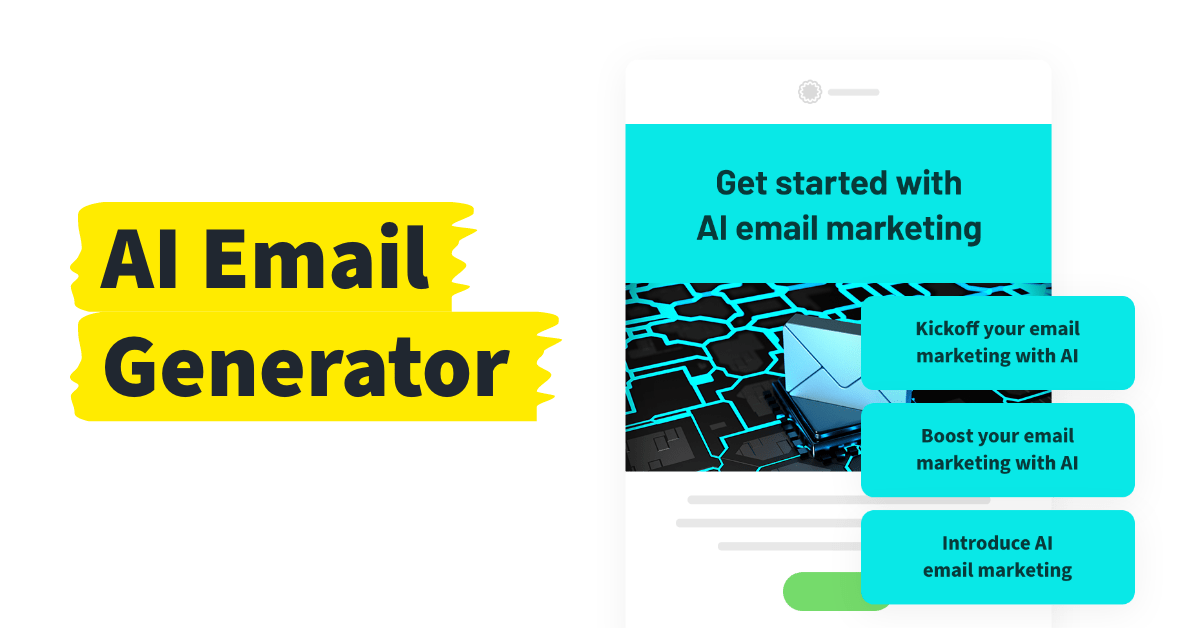 GetResponse -E -Mail -Generator - ein Tool zum Generieren von E -Mail- und Betreffzeile