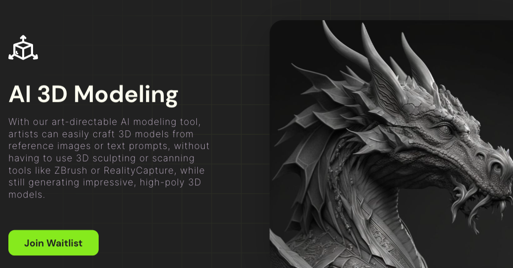 Meshy - une plate-forme pour créer du contenu 3D, une texturation et une modélisation