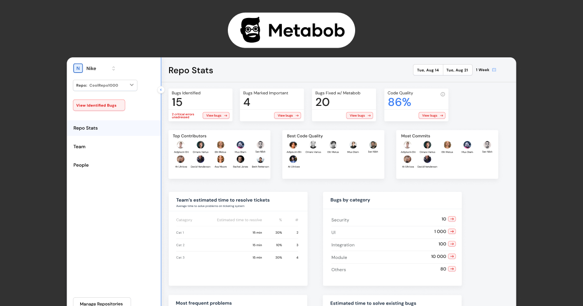 Metabob - A tool for refactoring and debugging code
