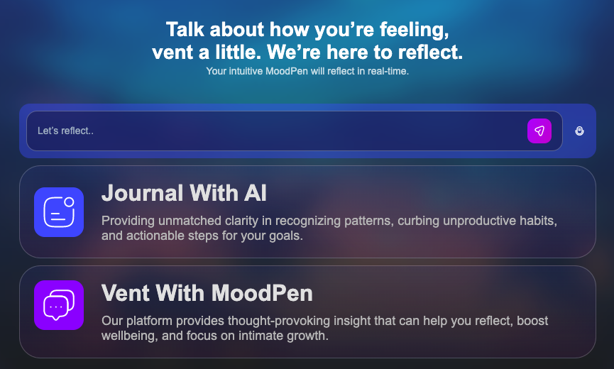 MoodPen-個人的な成長のためのあなたの感情を追跡して反映するツール