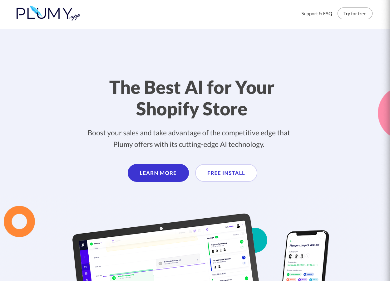 Plumy - инструмент для создания контента для магазинов Shopify