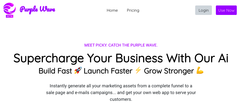 Purple Wave - A platform with digital marketing tools