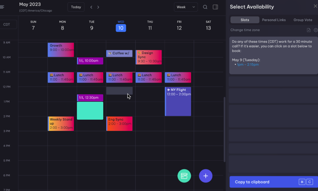 Vimcal - Eine Kalender -App mit sozialen Profilen und Zeitzonenunterstützung