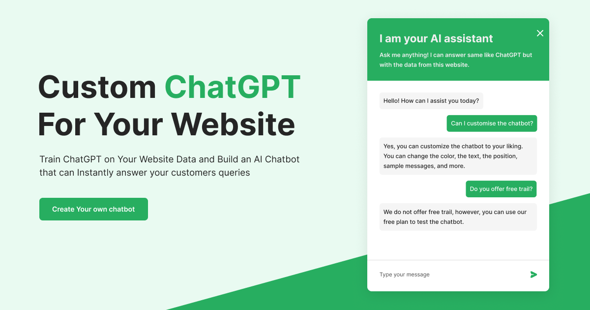 WebWhiz - A platform to create chatbots to answer customer queries on their websites