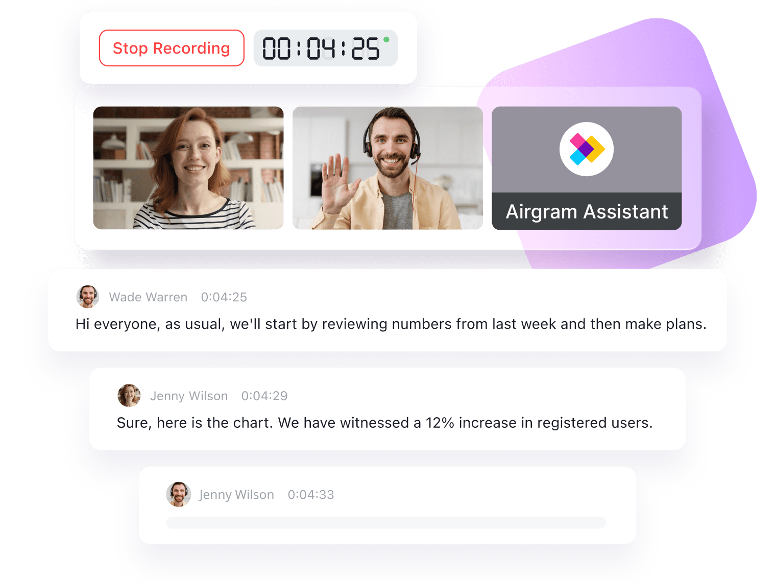 AirGram - Un outil de gestion des réunions pour les équipes enregistrer, transcrire, résumer et partager des conversations de réunion