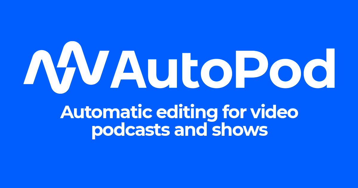 Autopod-編集ビデオ、ポッドキャスト、ショー制作を自動化するためのAdobe Premiere Pro用のプラグインのセット