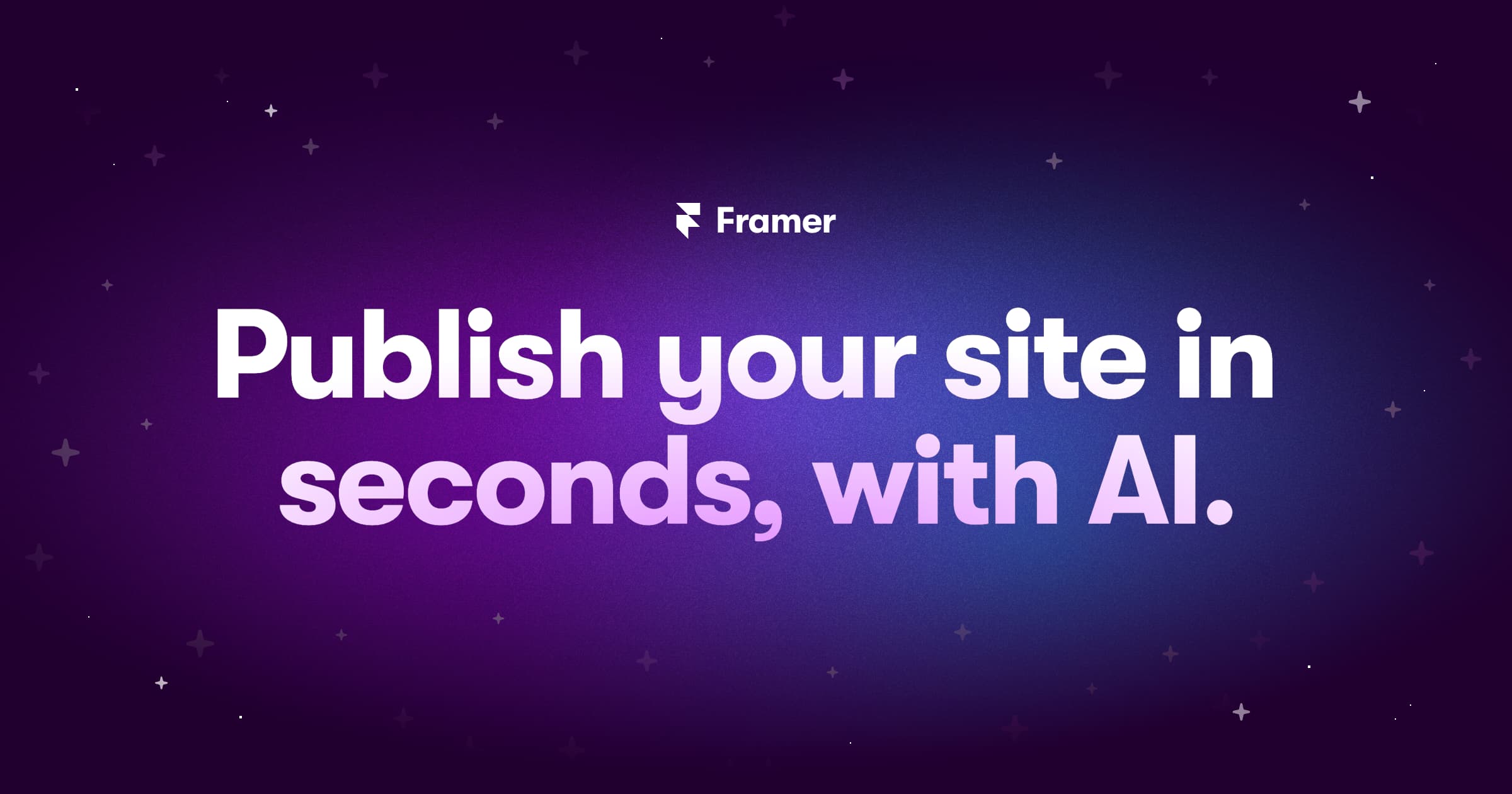 Framer AI - A platform to create and publish websites