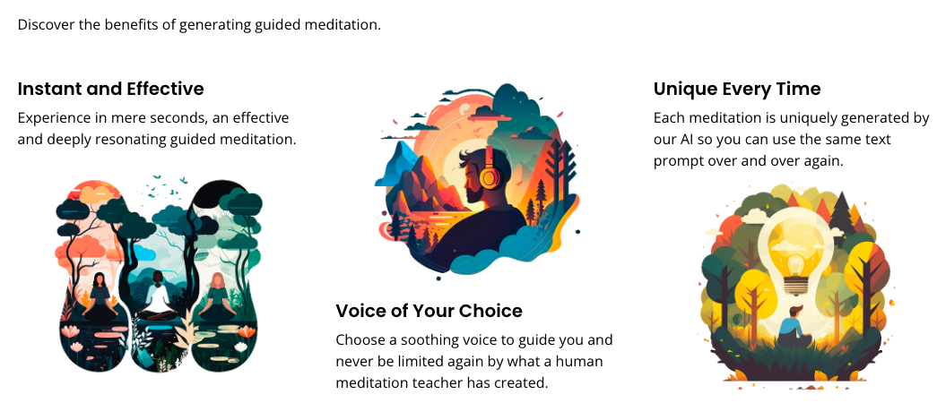 Guided - A tool to generate guided meditations tailored to the user's needs