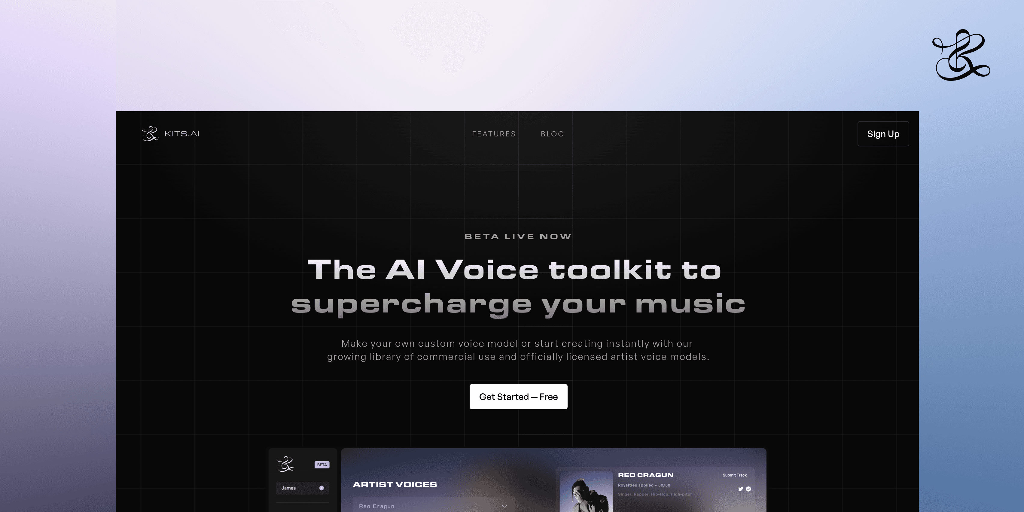 Kits AI - A free AI voice platform for musicians to create and train AI voices