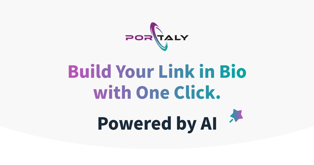 Portaly - un outil pour les pages de destination de liaison en bio personnalisables
