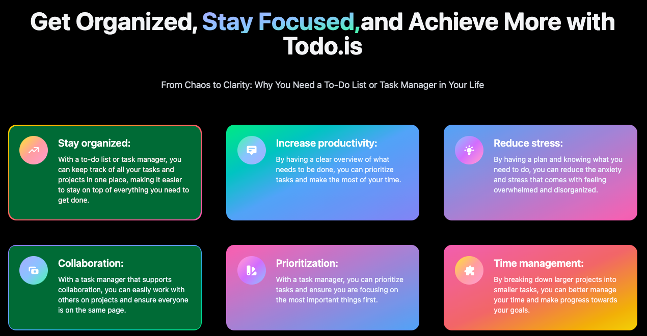Todo.is-eine All-in-One-Task- und Projektmanagement-App