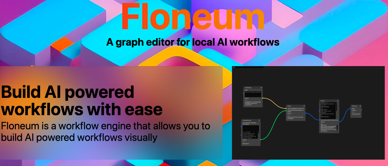 Floneum - A utility to create AI workflows using WebAssembly plugins