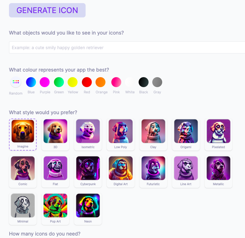 IconLab AI - Un outil pour la génération d'icônes de l'application personnalisée