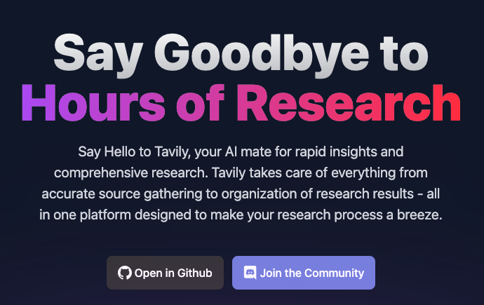 Tavily - A utility to automate research with comprehensive, accurate and credible results